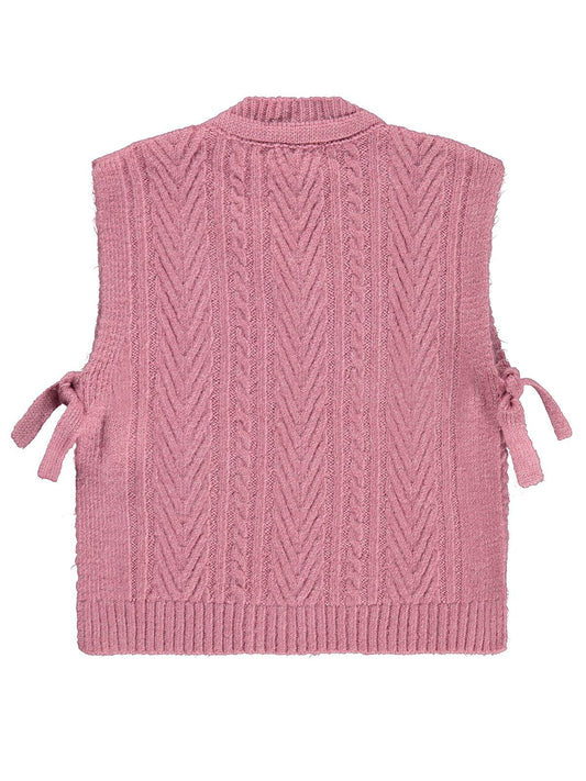 Civil Girls Bağlamalı 2-5 Yaş Süveter - Pembe
