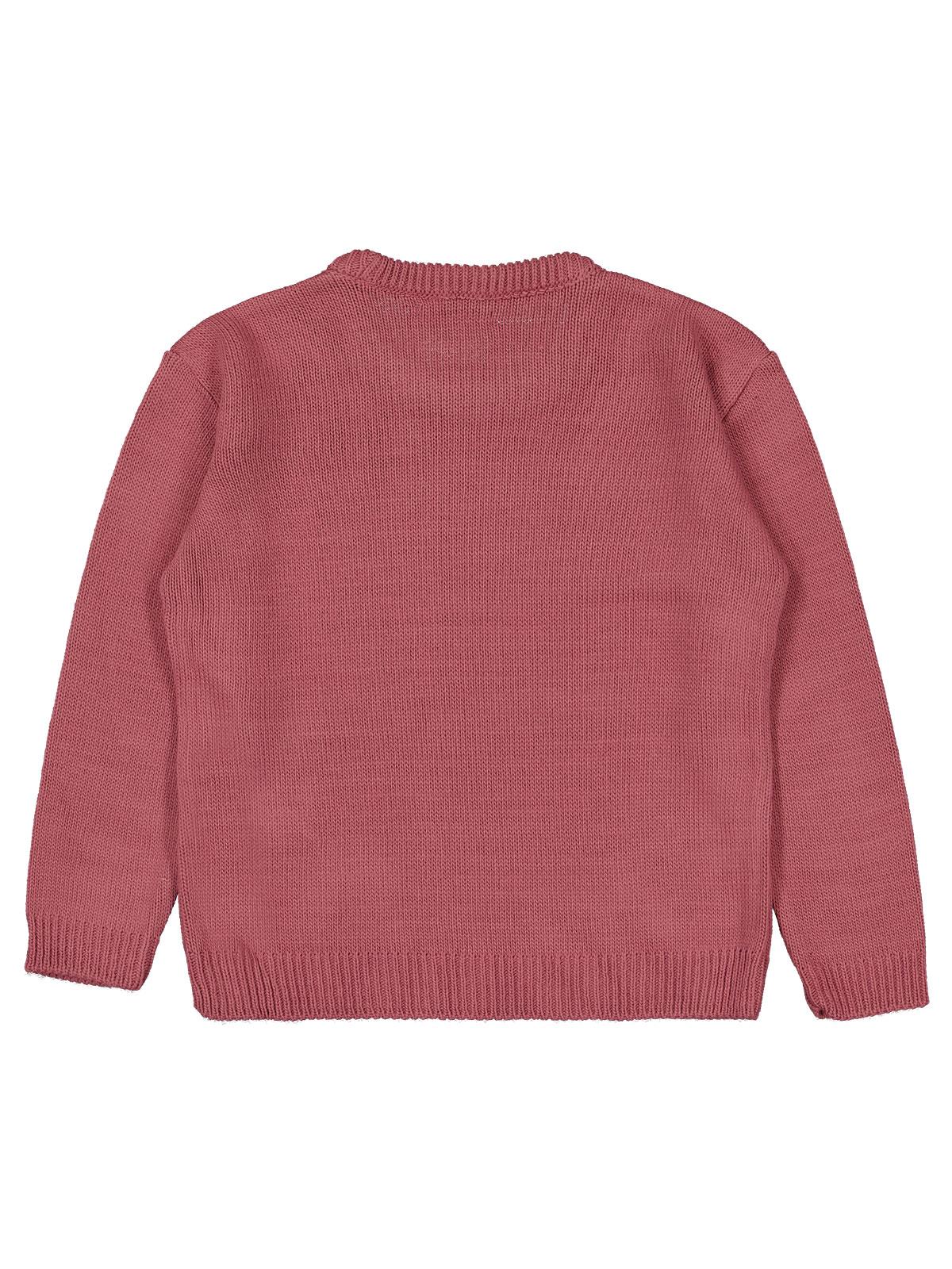 Civil Girls Kar Tanesi Desenli 6-9 Yaş Kazak  - Lila