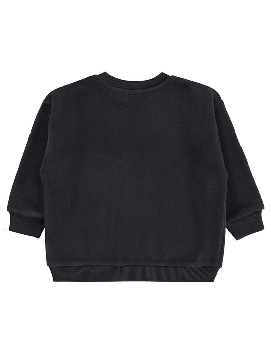 Civil Erkek Çocuk Trex Baskılı Sweatshirt | Polar Uzun Kol | Okul Kreş ve Günlük Kullanım - Gri