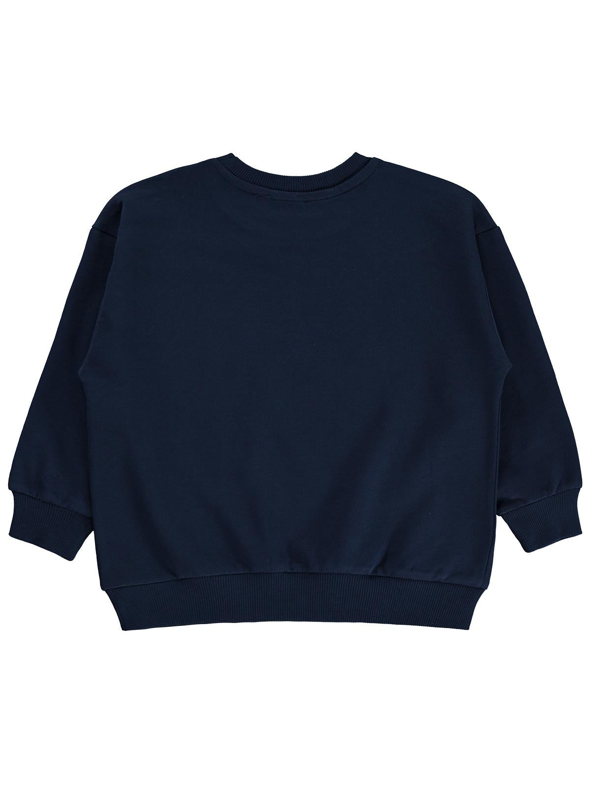Civil Erkek Çocuk Tigers Baskılı Sweatshirt | 2 İp Uzun Kol | Okul Kreş ve Günlük Kullanım - Lacivert
