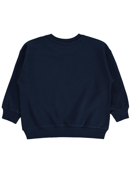 Civil Erkek Çocuk Tigers Baskılı Sweatshirt | 2 İp Uzun Kol | Okul Kreş ve Günlük Kullanım - Lacivert