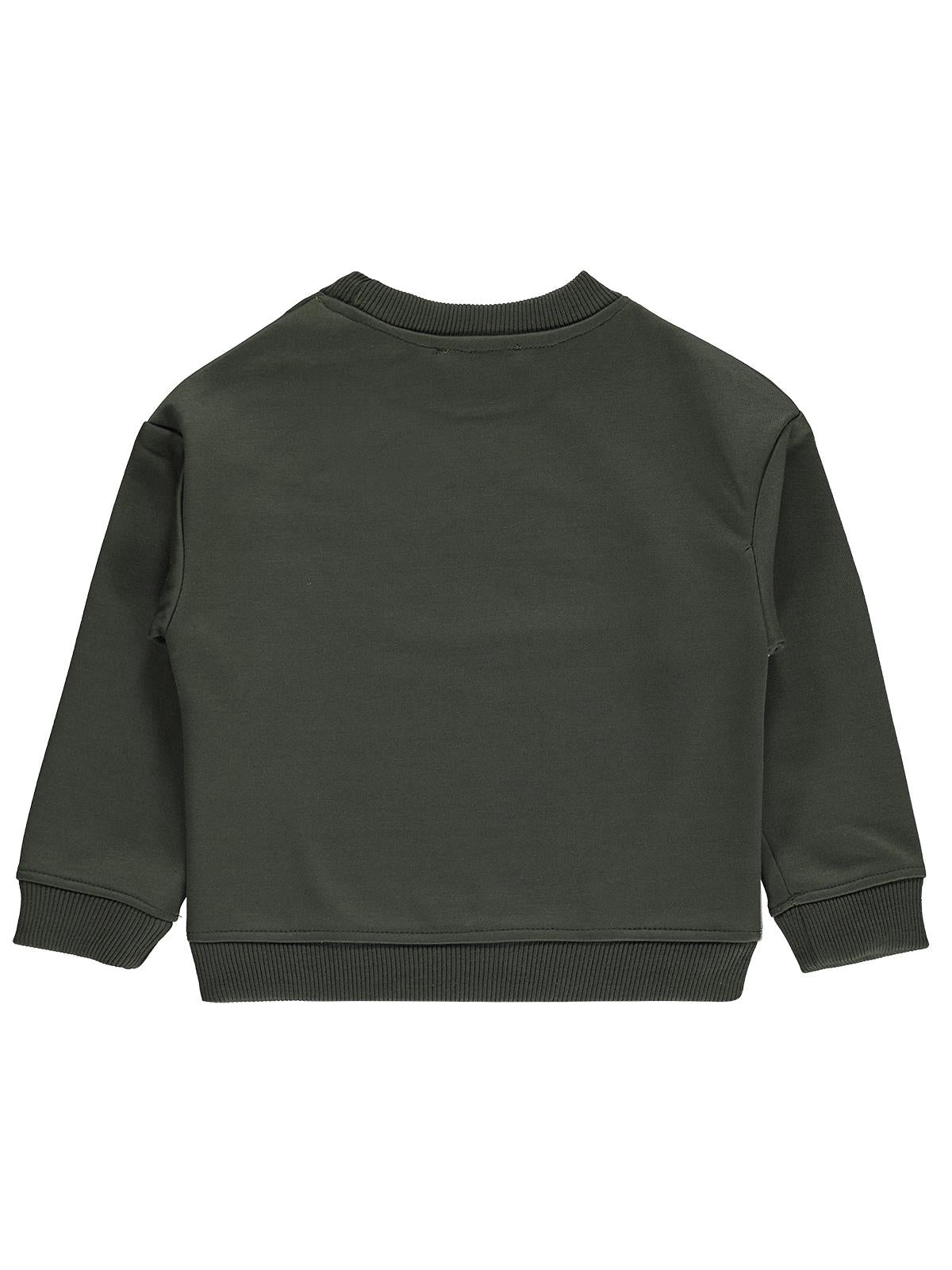 Civil Boys Racıng Baskılı 2-5 Yaş Sweatshirt - Haki