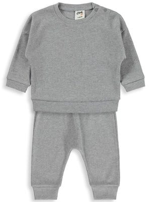 Civil Baby Cvl Baskılı Basic 6-18 Ay Takım - Gri