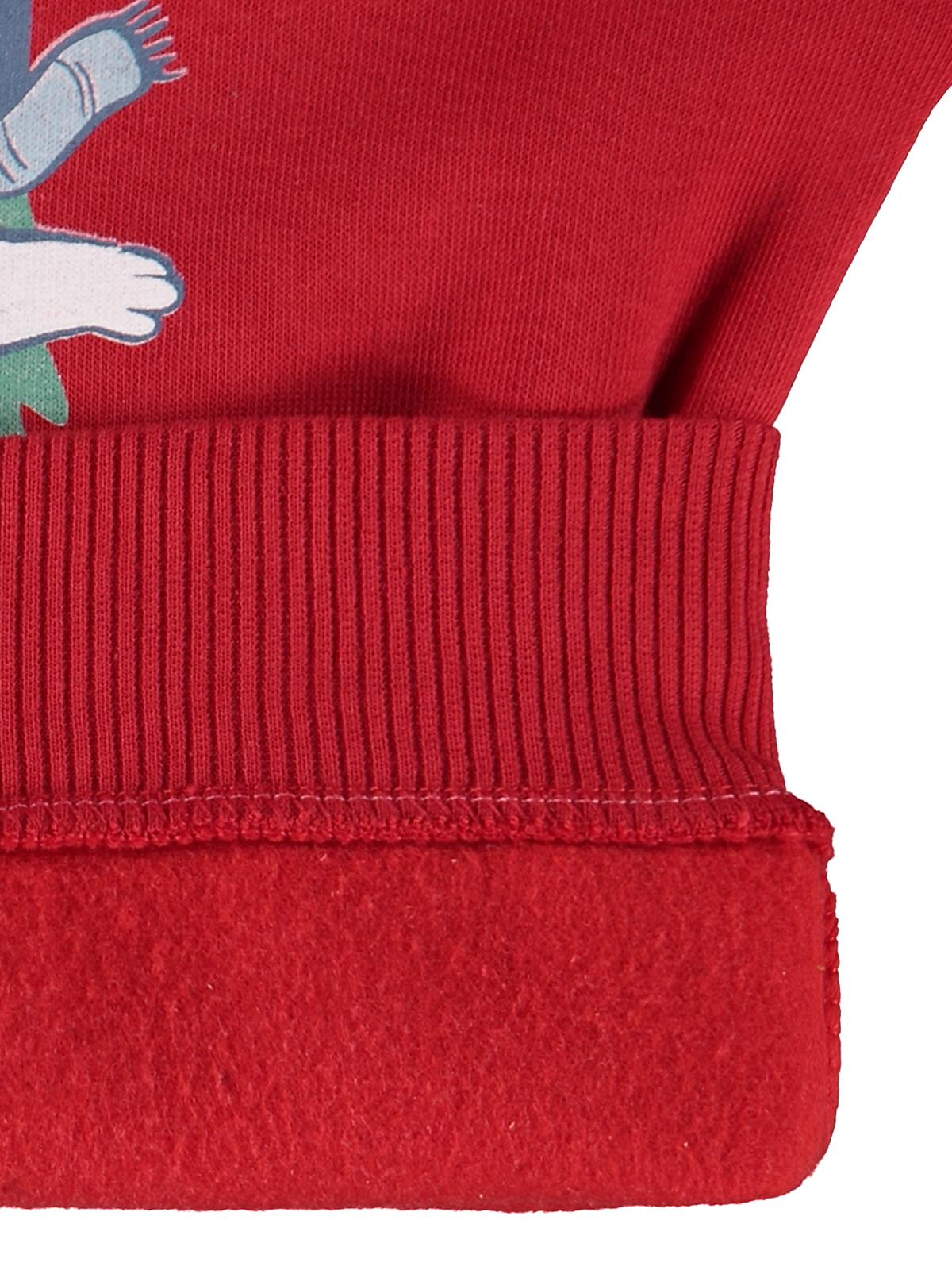 Civil Erkek Çocuk Explore Baskılı Sweatshirt | 3 İp Uzun Kol | Okul Kreş ve Günlük Kullanım - Kırmızı