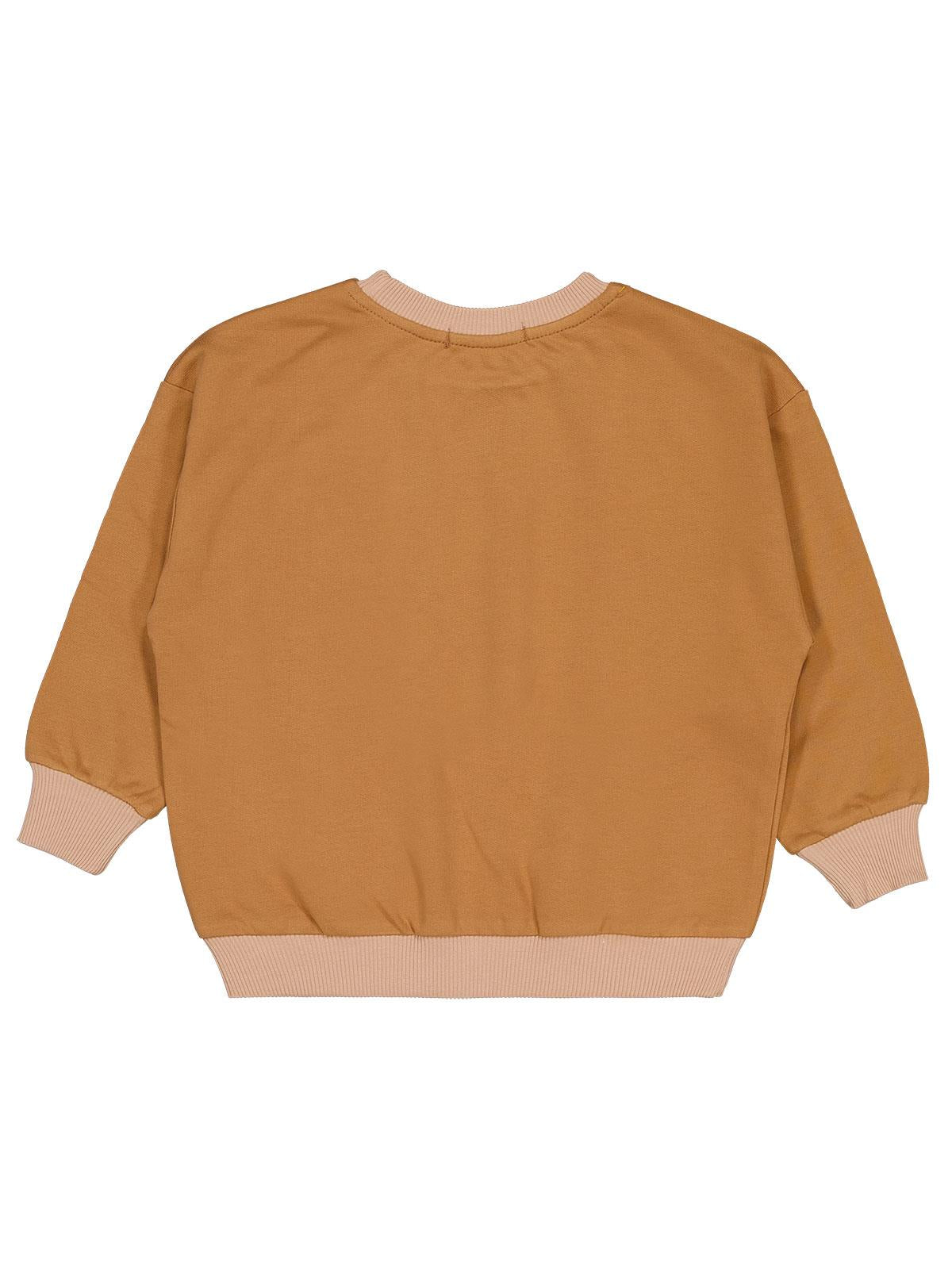 Civil Boys Zürafa Nakışlı 2-5 Yaş Sweatshirt - Kahverengi