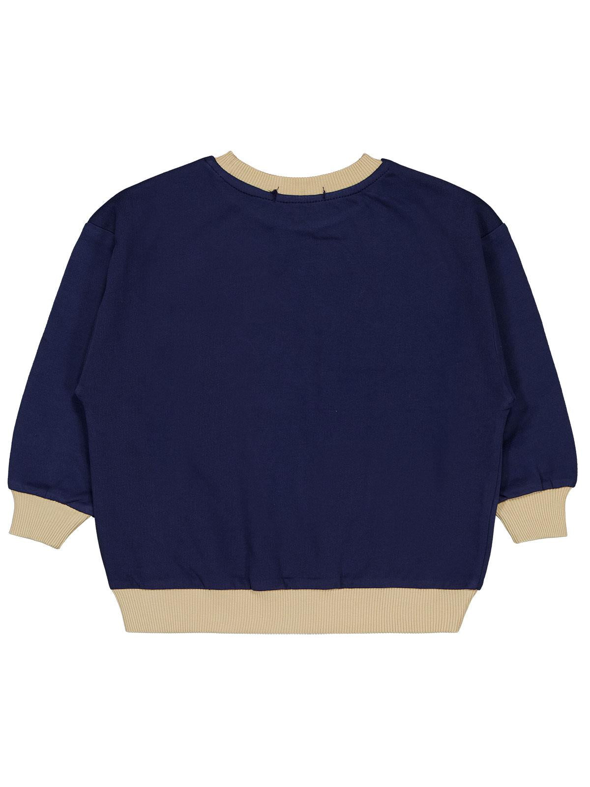 Civil Boys Kaplan Nakışlı 2-5 Yaş Sweatshirt - Lacivert