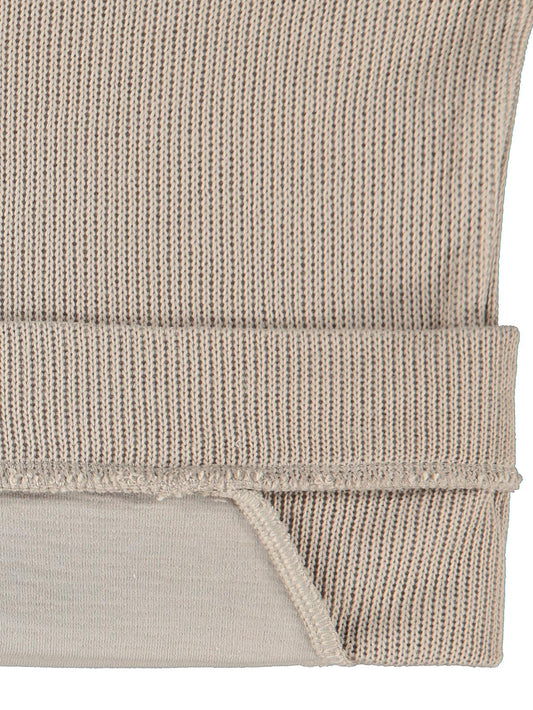 Civil Erkek Çocuk Parçalı Sweatshirt | Selanik Uzun Kol Bisiklet Yaka | Okul Kreş ve Günlük Kullanım - Bej