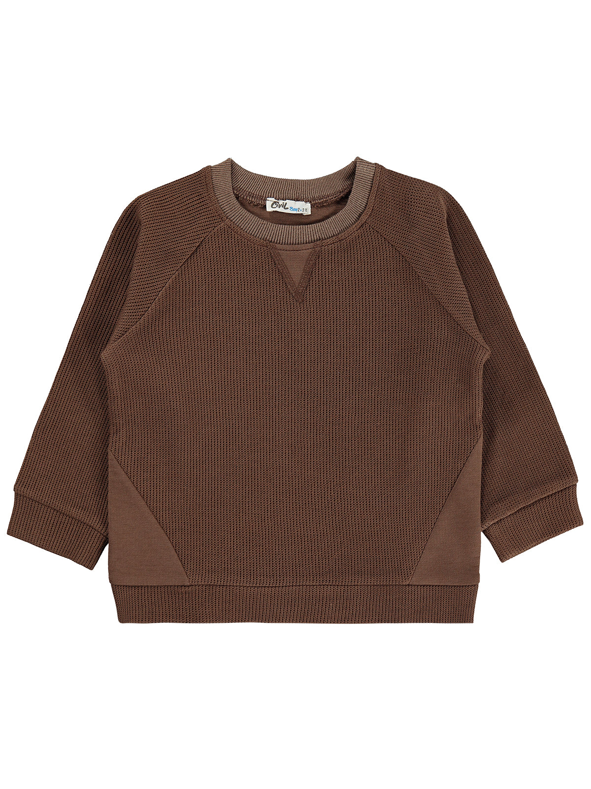 Civil Boys Parçalı 2-5 Yaş Sweatshirt - Kahverengi