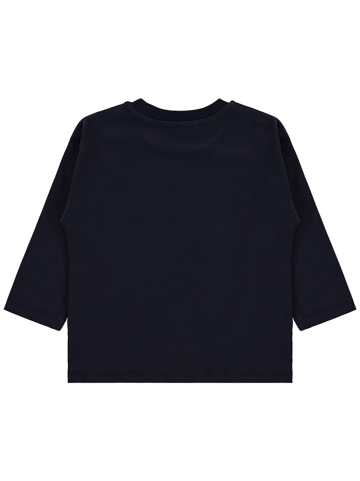 Civil Erkek Çocuk Ayı İstanbul Baskılı Sweatshirt | Süprem Uzun Kol | Okul Kreş ve Günlük Kullanım - Lacivert