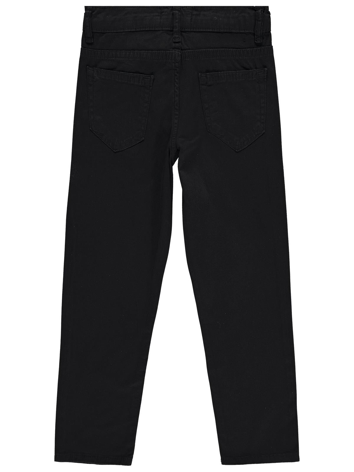 Civil Boys Erkek Çocuk Basic Pantolon | Kot | Okul Kreş ve Günlük Kullanım - Siyah