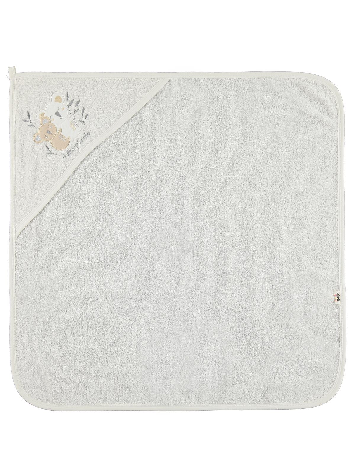 Civil Baby Koala Nakış 75x75 Havlu - Ekru