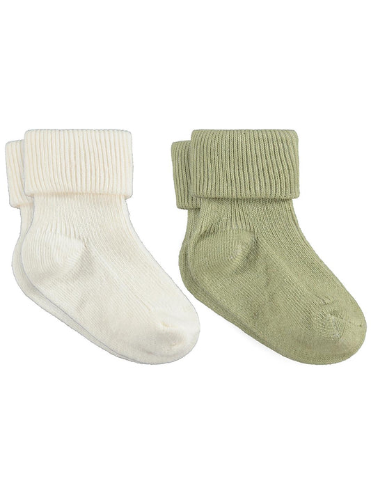 Civil Baby Basic Kıvrık 2'li 6- Bebek Erkek Çorap Set
