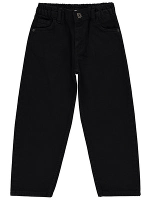 Civil Boys Beli Lastikli 6-9 Yaş Pantolon - Siyah