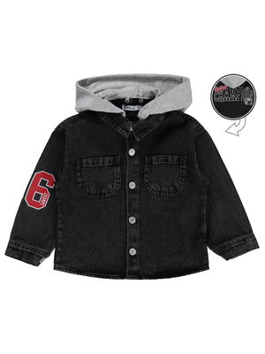 Civil Boys Kapüşonlu 2-5 Yaş Gömlek - Gri
