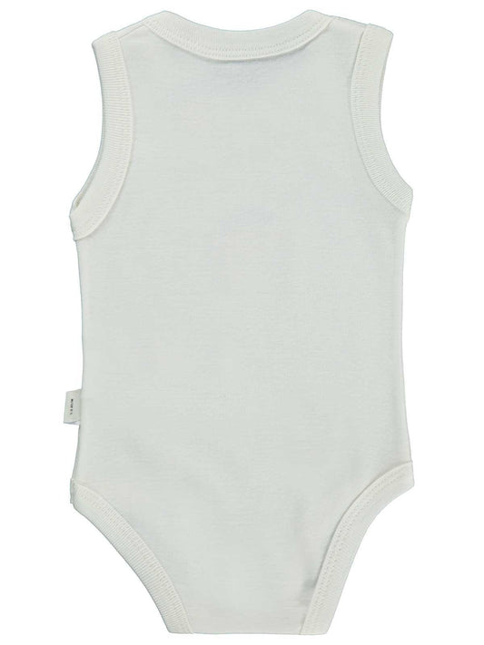 Civil Baby Unicorn Baskılı 1-36 Yaş Çıtçıtlı Badi - Ekru