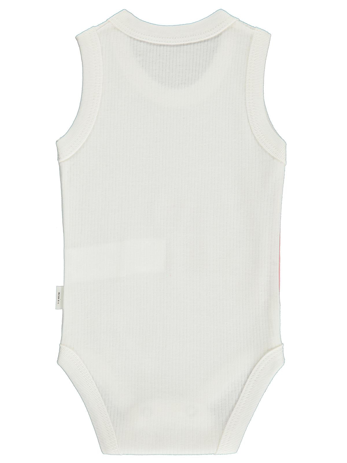 Civil Baby Tavşkan Baskılı 0-3 Yaş Çıtçıtlı Badi - Ekru