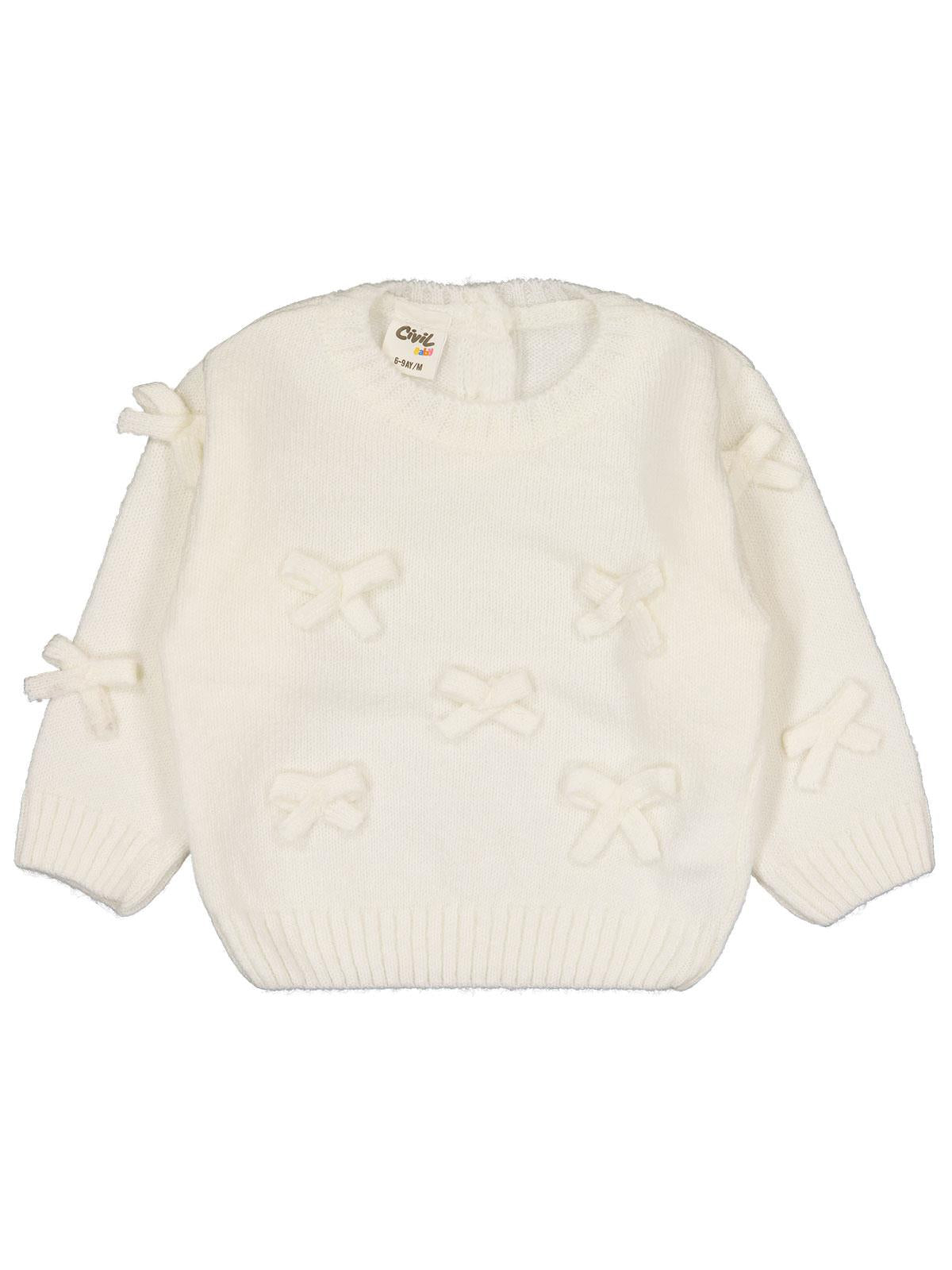 Civil Baby Fiyonklu 6-18 Ay Kazak - Ekru