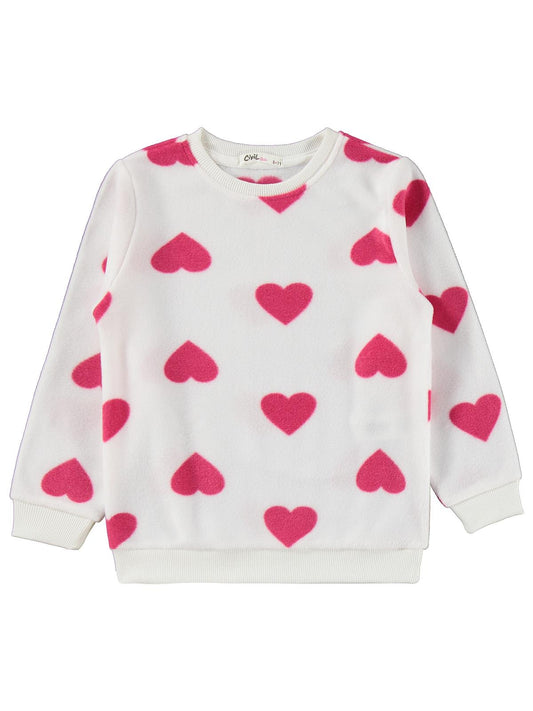 K26K699-2 Civil Girls Kalpli 6-9 Yaş Pijama Takımı - Ekru