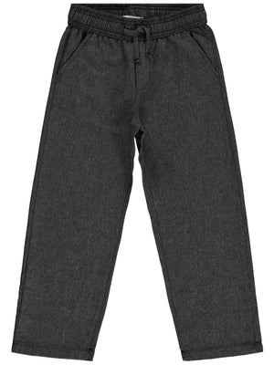 Civil Boys Bağcıklı 6-9 Yaş Pantolon - Siyah