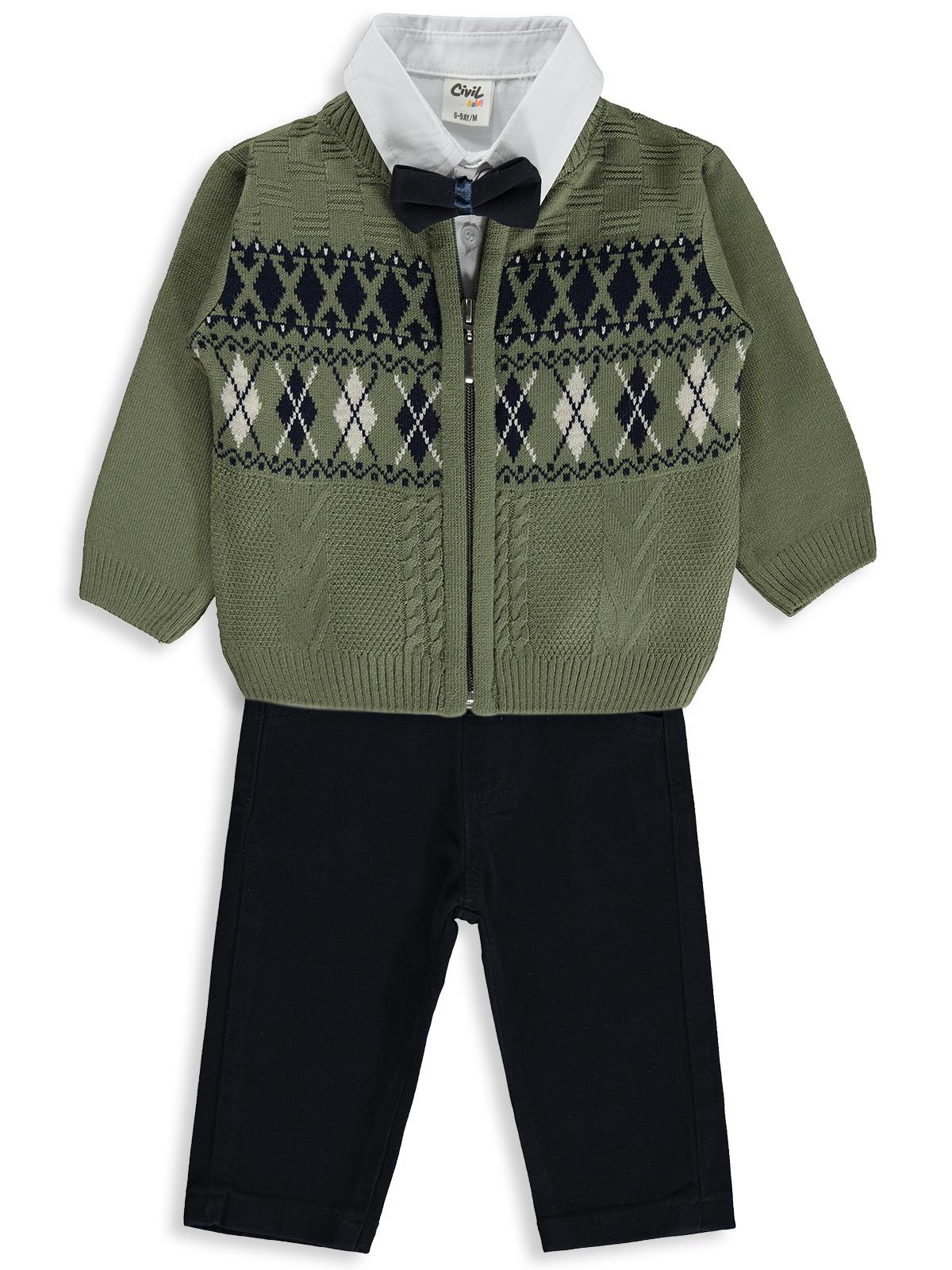 Civil Baby Desenli 6-18 Ay Takım - Haki