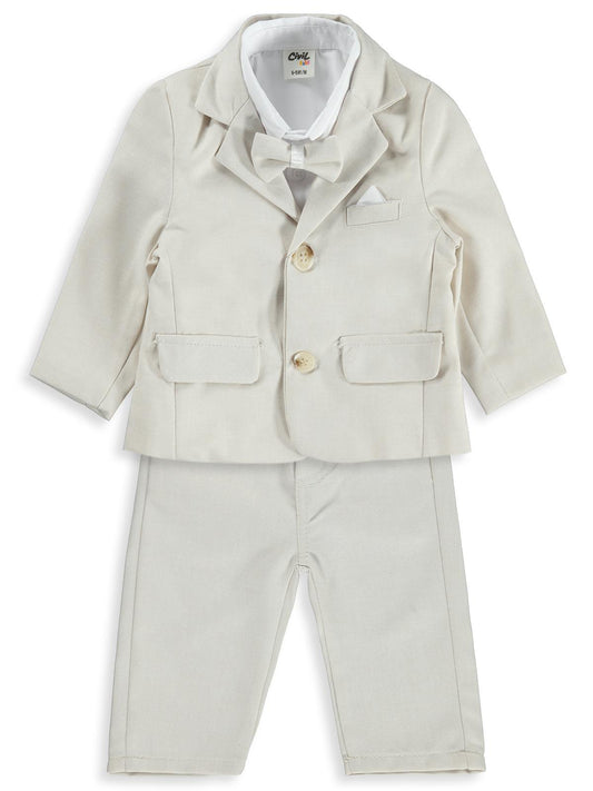 Civil Baby Papyonlu 6-18 Ay Takım - Bej