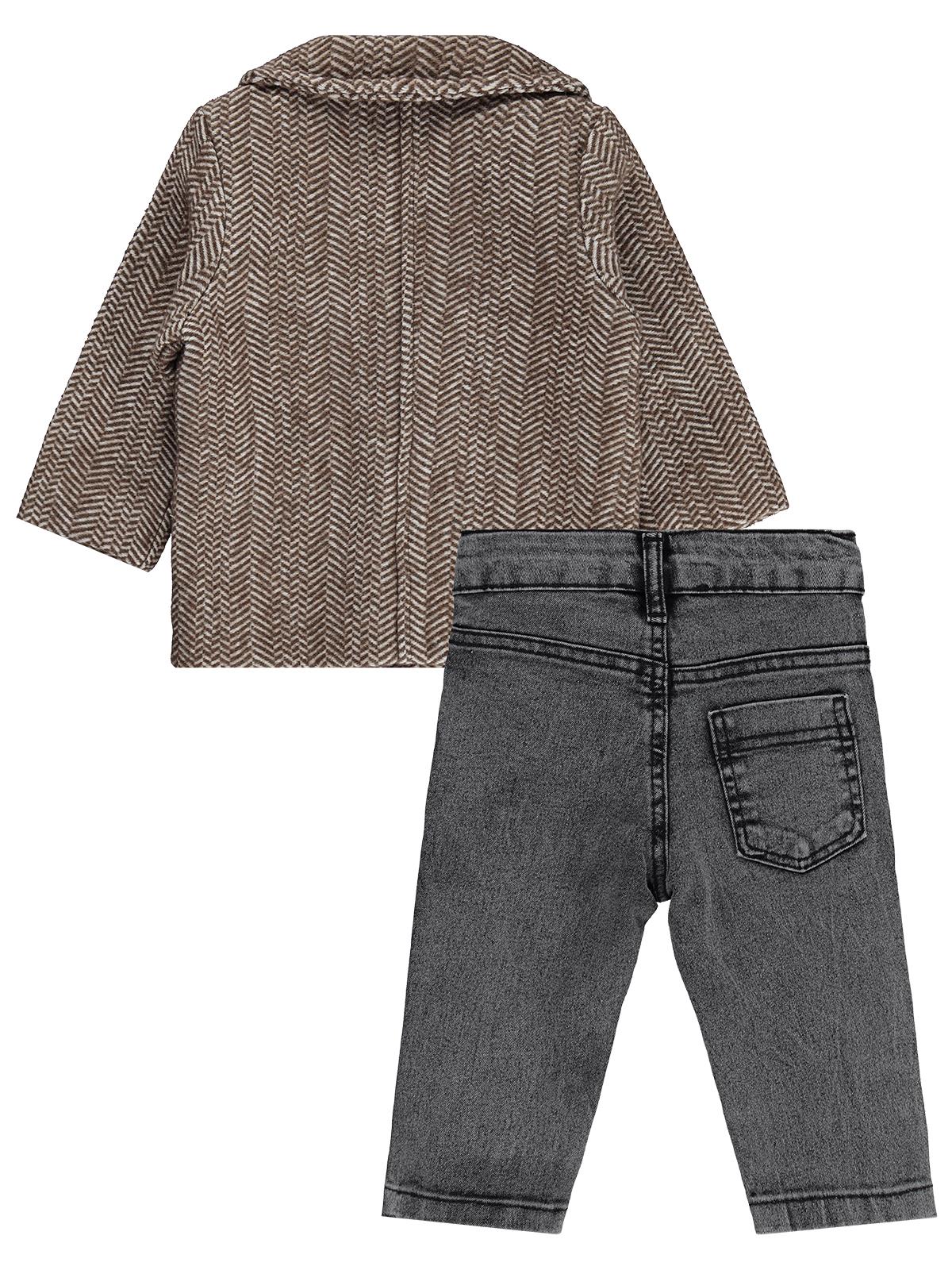 Civil Baby Kaşeli 6-18 Ay Takım - Kahverengi
