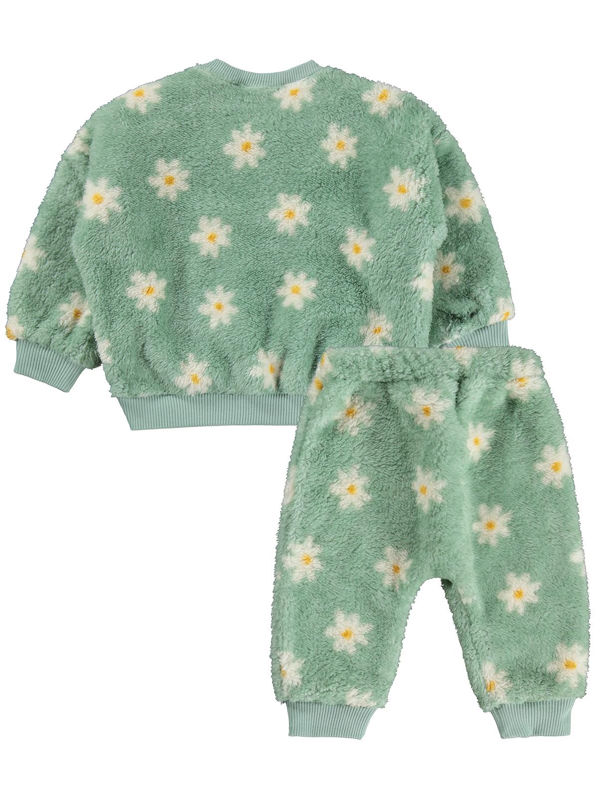 Civil Baby Çiçek Empirme 6-18 Ay Takım - Yeşil