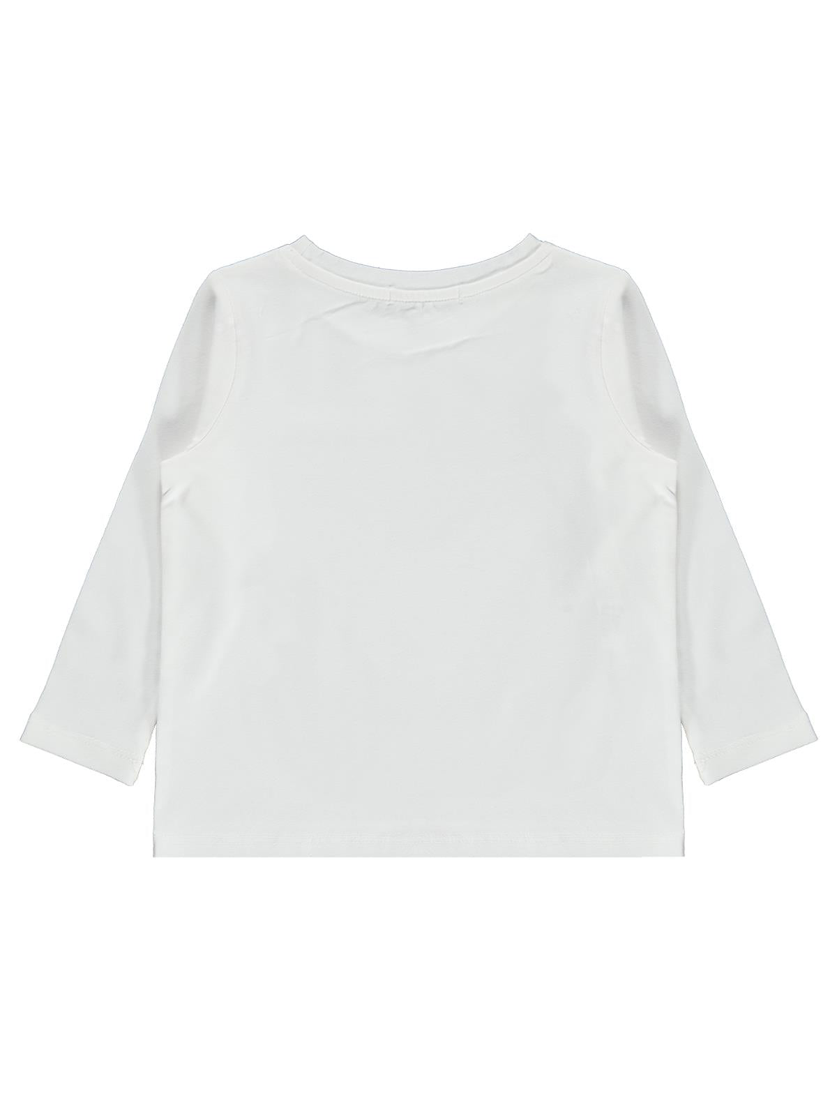 Civil Girls Kelebek Baskılı 2-5 Yaş Sweatshirt - Ekru