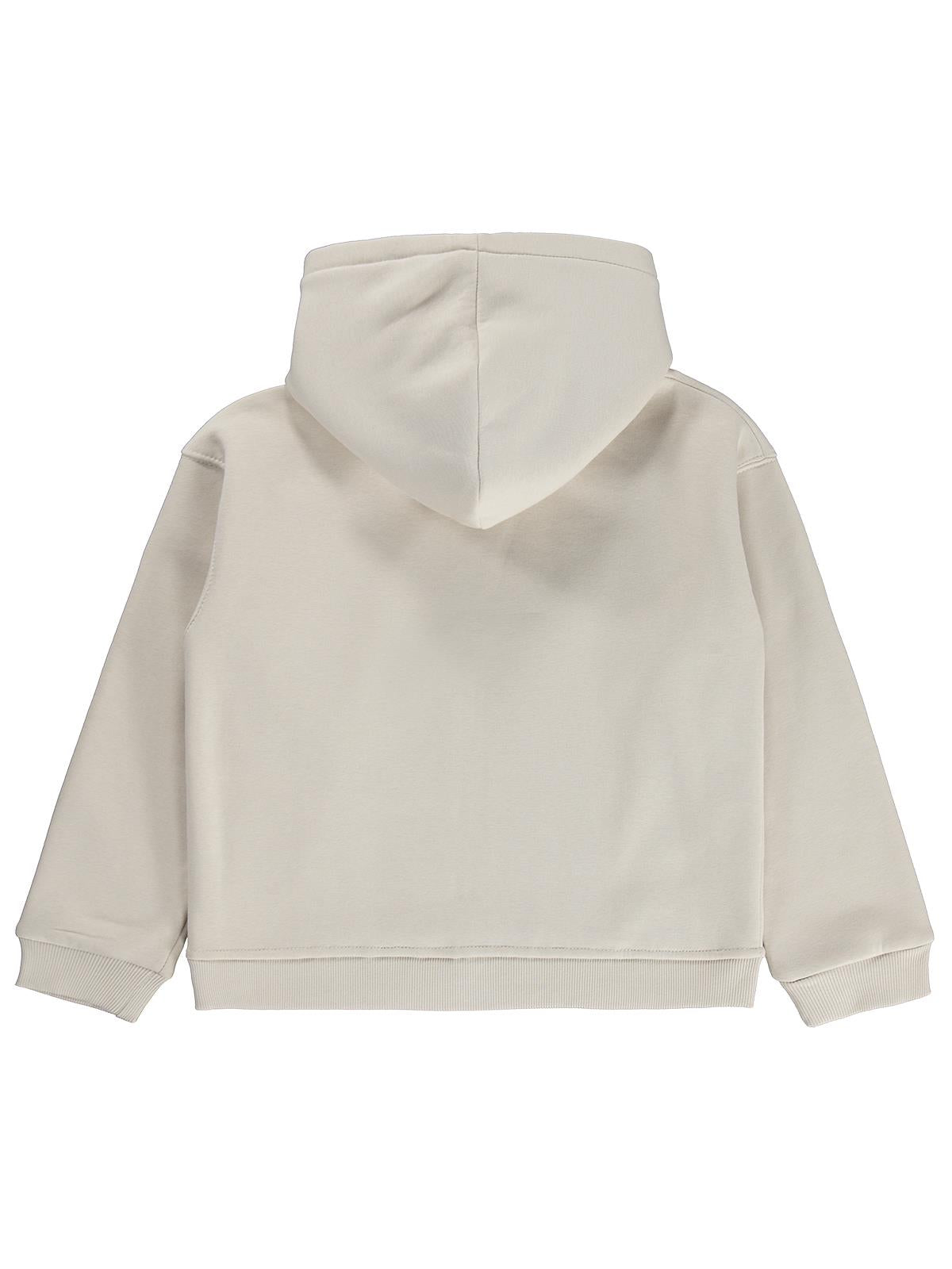 Civil Girls Paris Baskılı 10-13 Yaş Sweatshirt - Bej