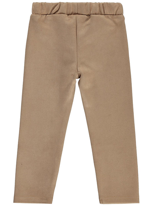 Civil Girls Süet 2-5 Yaş Tayt - Bej
