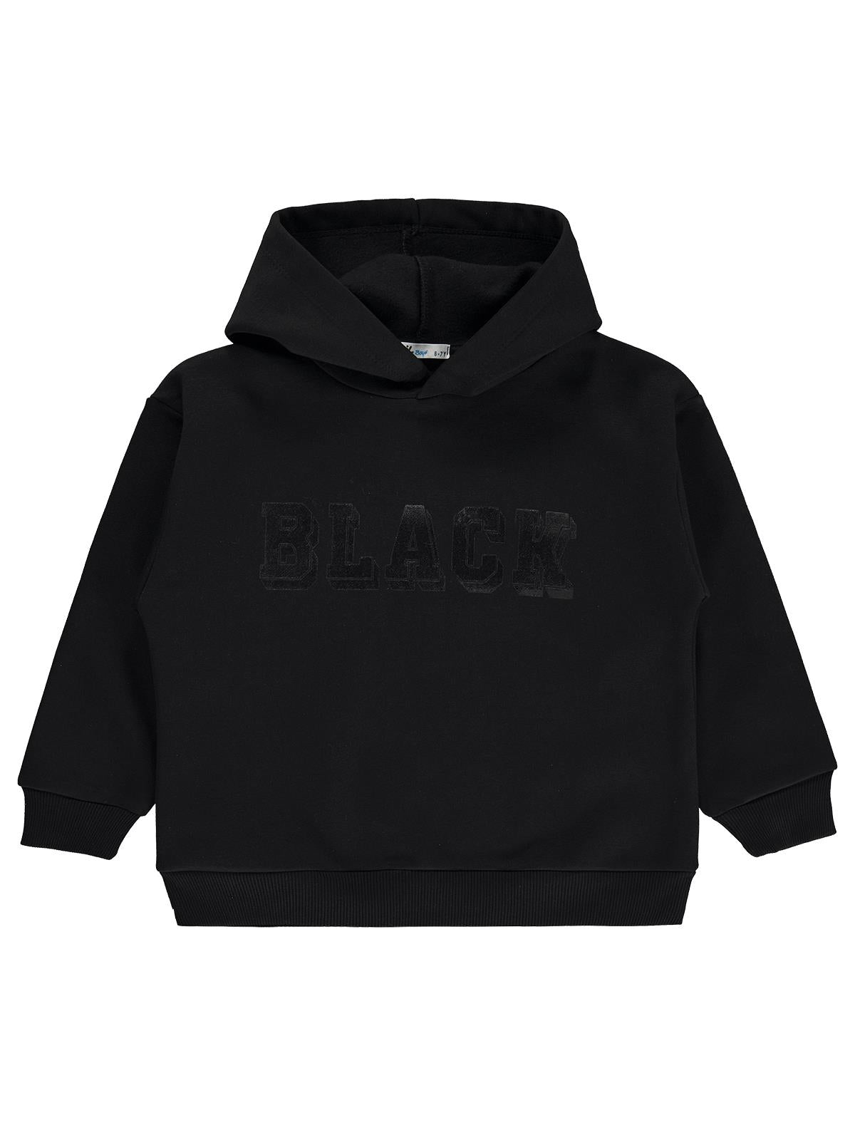 Civil Boys Black Baskılı 6-9 Yaş Sweatshirt - Siyah