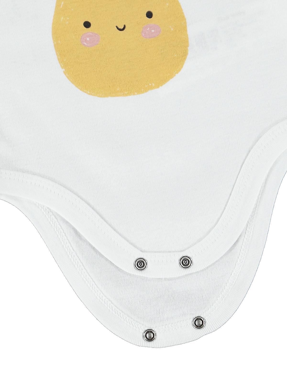 Civil Baby Meyve Baskılı 3lü 1-36 Ay Çıtçıtlı Badi - Ekru