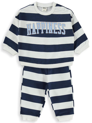Civil Baby Happıness Tavşan Baskılı 6-18 Ay Takım - Ekru
