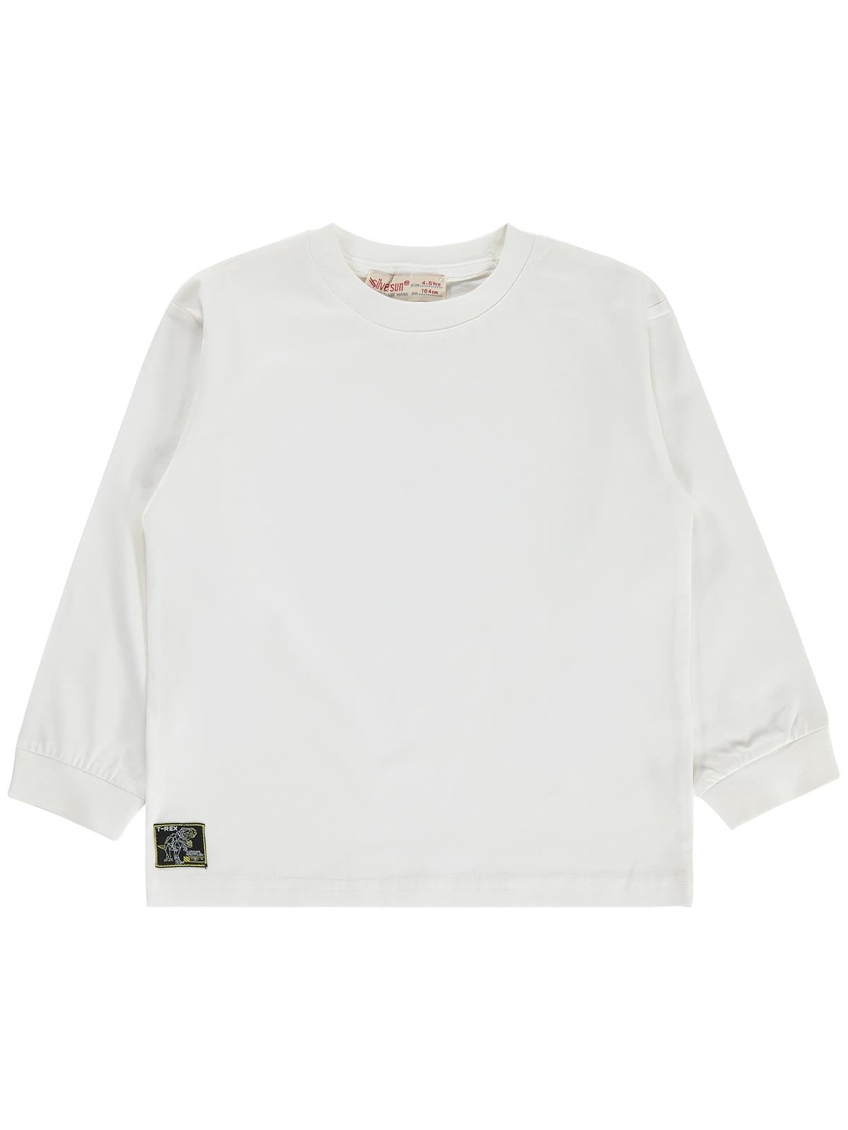 Silversun Basic Etiket Armalı 2-7 Yaş Sweatshirt - Beyaz
