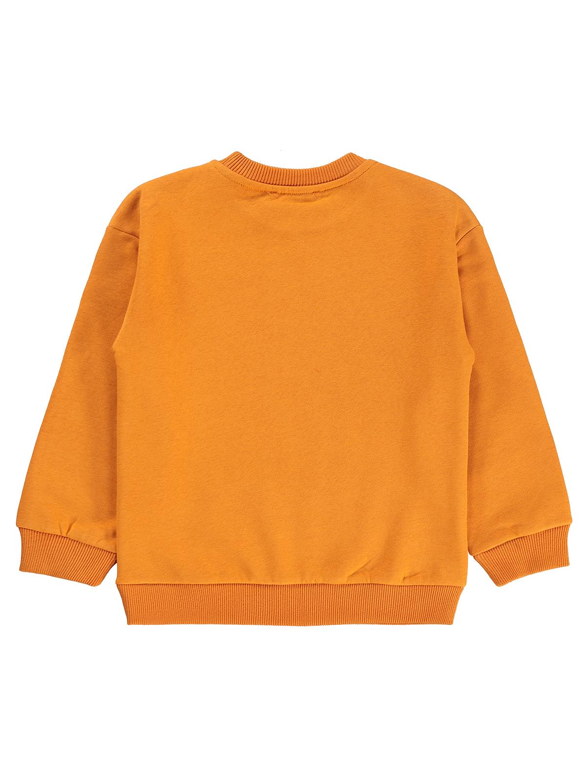 Silversun 1975 Aslan Baskılı 2-7 Yaş Sweatshirt - Turuncu