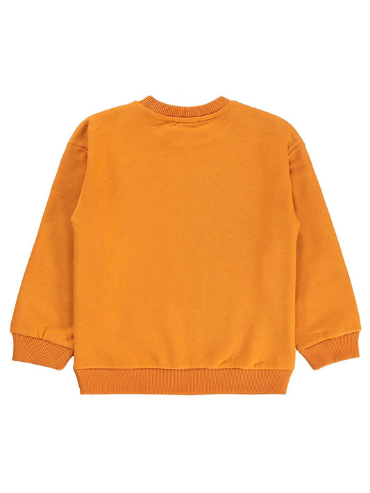 Silversun 1975 Aslan Baskılı 2-7 Yaş Sweatshirt - Turuncu