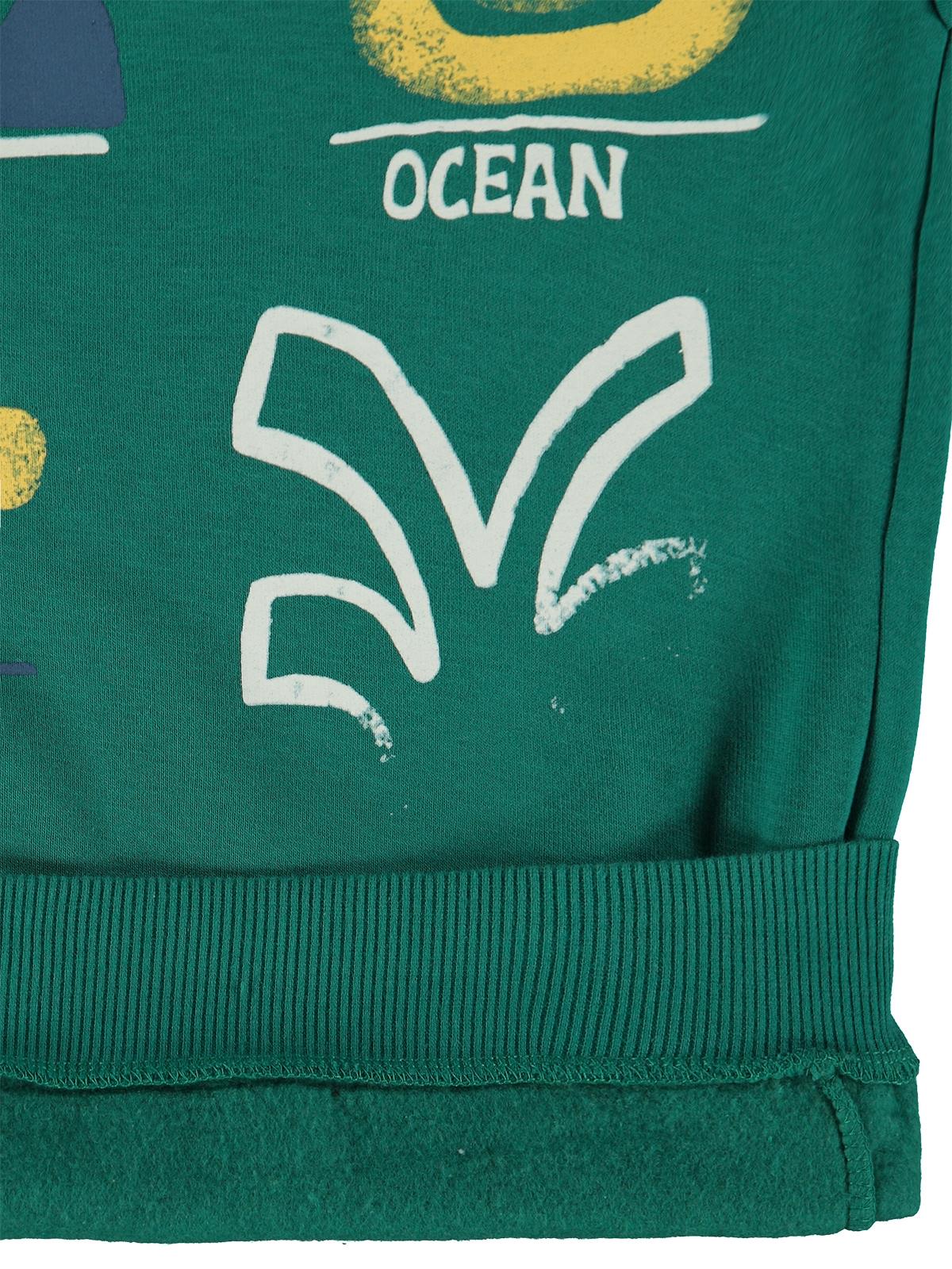 Silversun OCEAN Baskılı 8-13 Yaş Sweatshirt - Yeşil