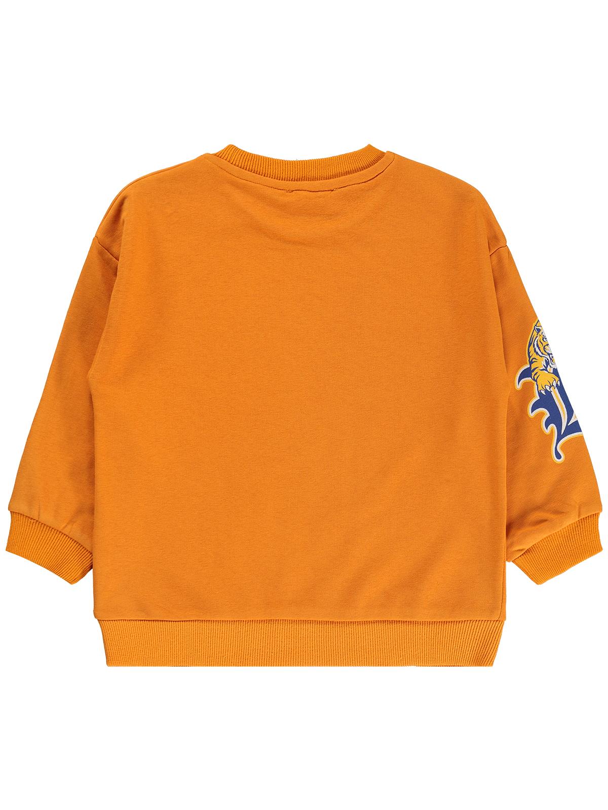 Silversun Athletic 68 Baskılı 2-7 Yaş Sweatshirt - Turuncu