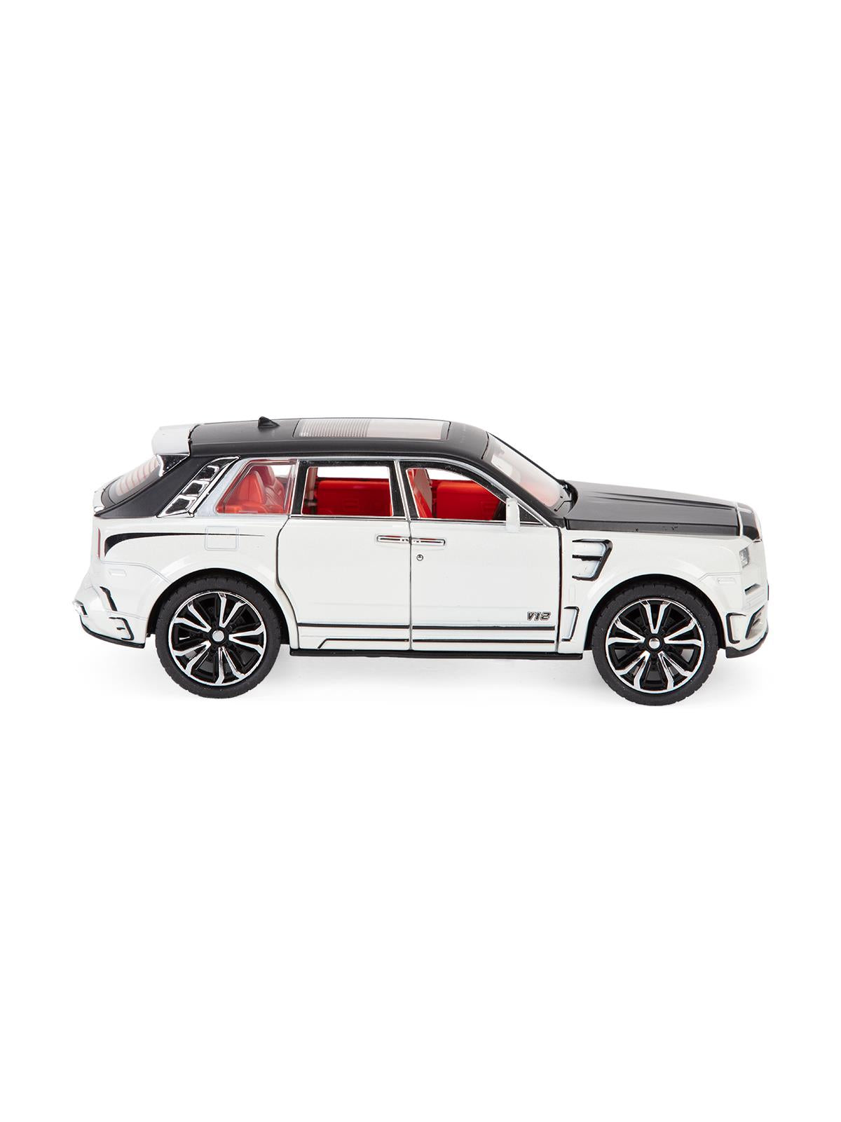 Vardem 1:32 Çek Bırak Işıklı ve Sesli Model RR Metal Jeep - Beyaz