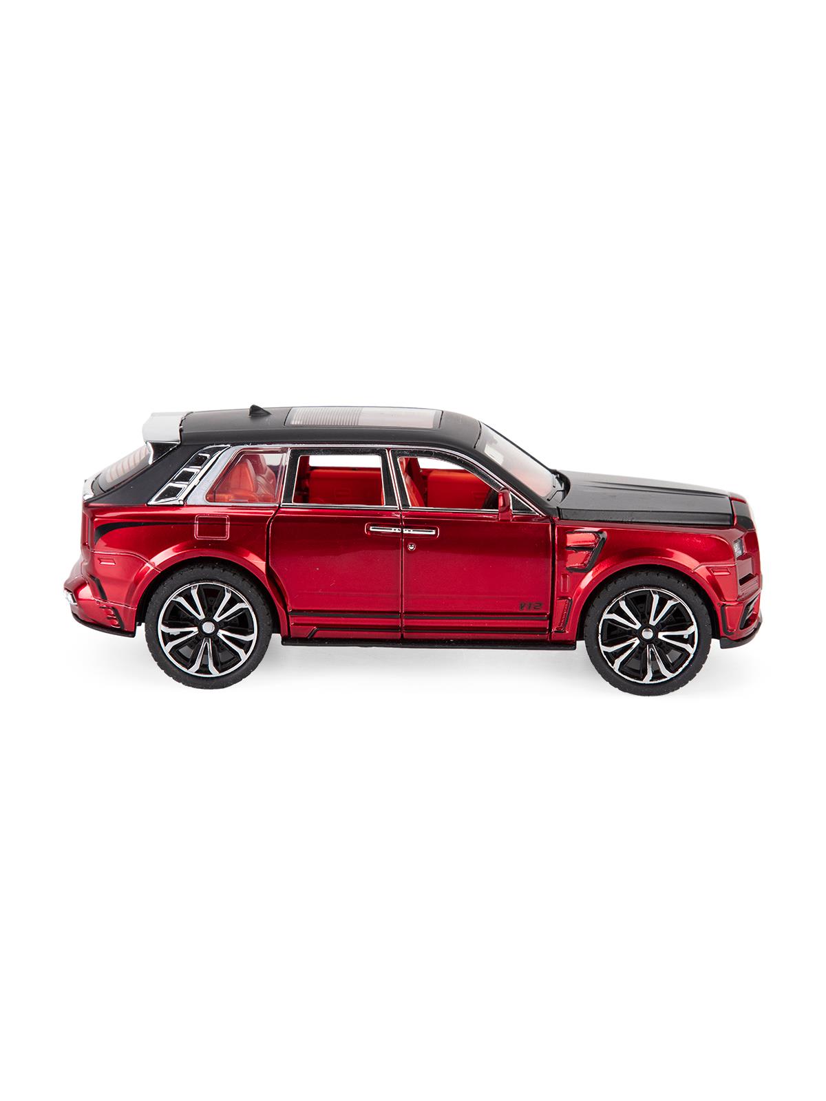 Vardem 1:32 Çek Bırak Işıklı ve Sesli Model RR Metal Jeep - Kırmızı