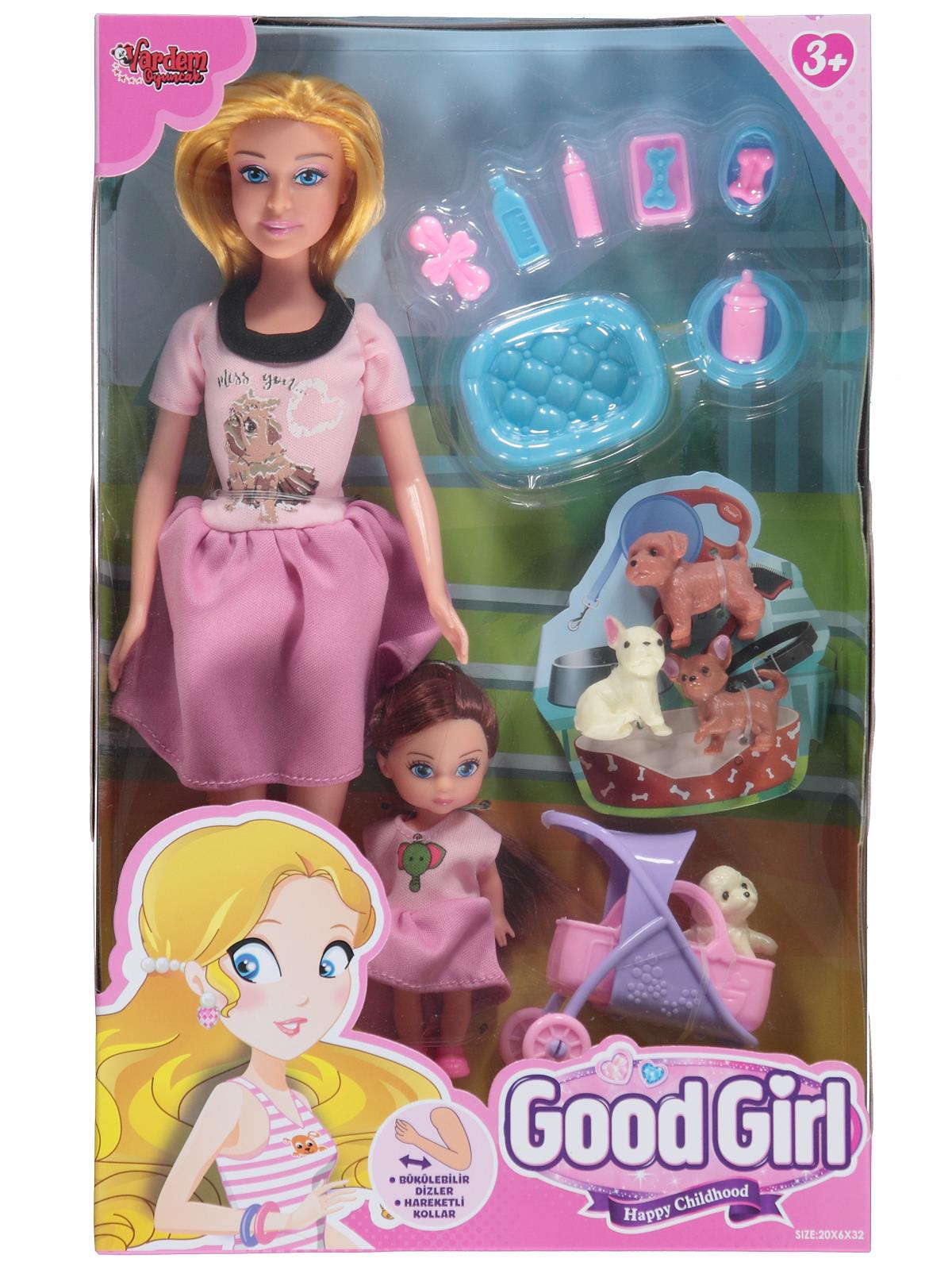 Vardem Anne Kız Pet Shopta Oyuncak Bebekler - Pembe