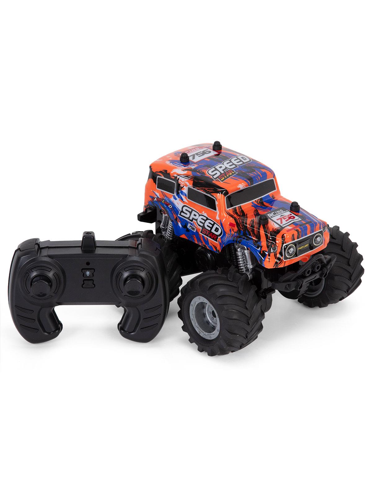Vardem 1:18 Sarjlı Isıklı 2.4 Off Road Jeep - Turuncu