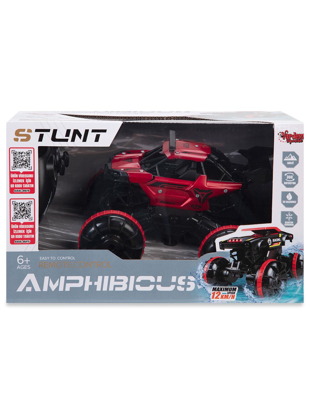 Vardem 2.4G Sarjlı Amfıbı Off Road Stunt Araba - Kırmızı
