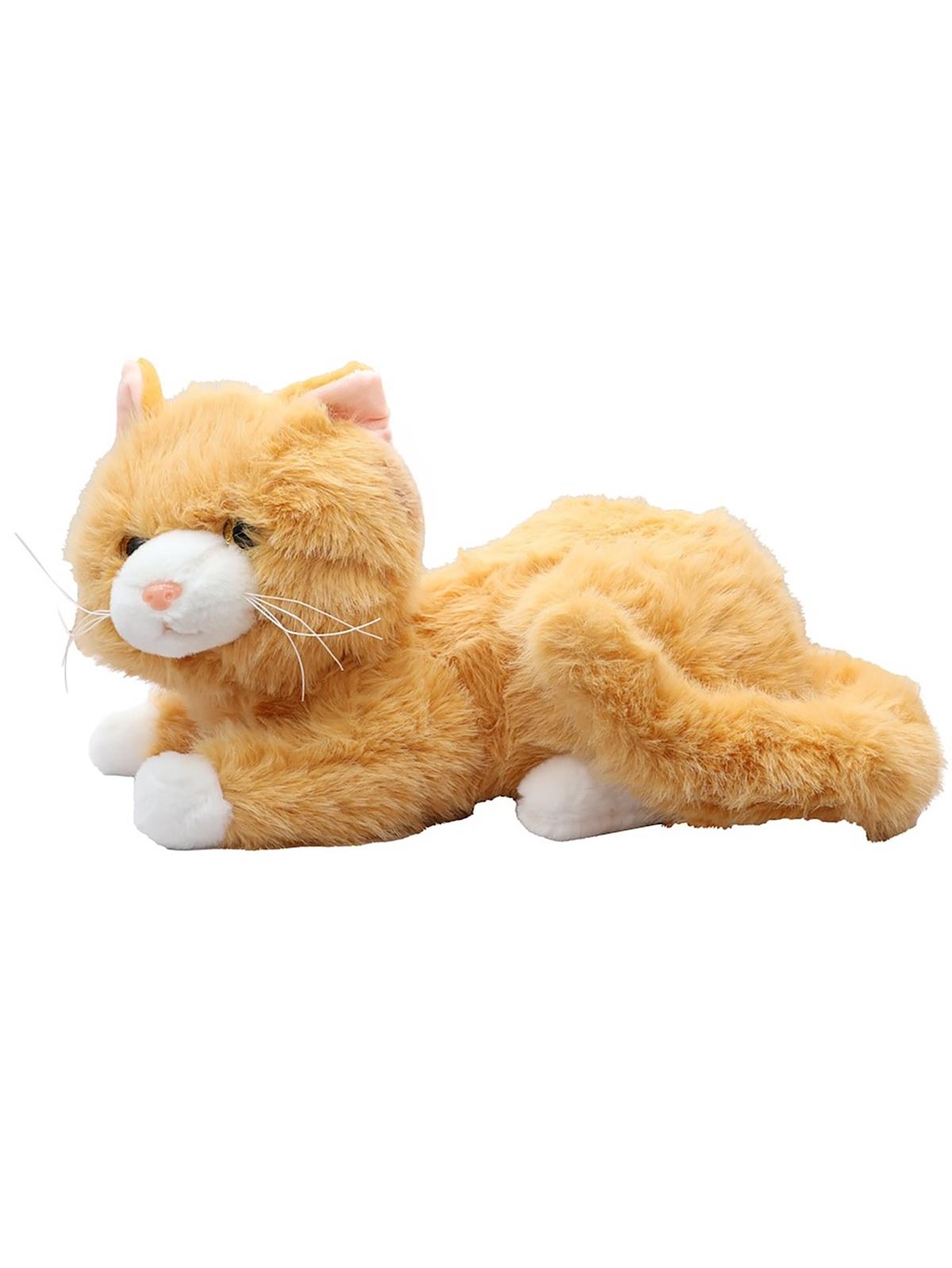 Vardem 36Cm Peluş Sesli Kedi - Sarı