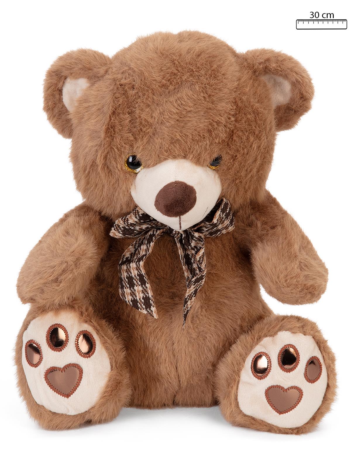 Vardem Peluş 30 Cm Kurdeleli Ayı - Kahverengi