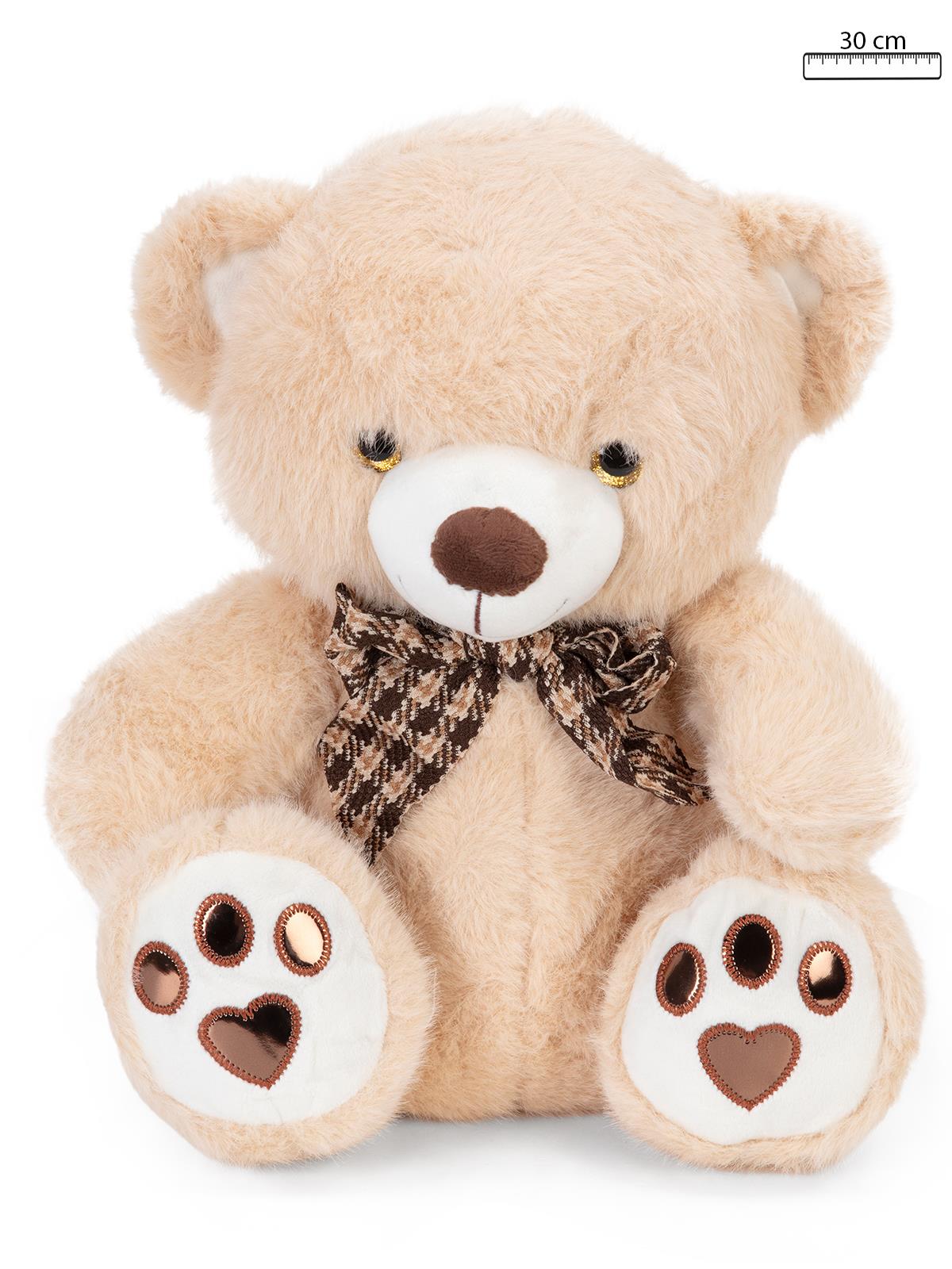 Vardem Peluş 30 Cm Kurdeleli Ayı - Kahverengi