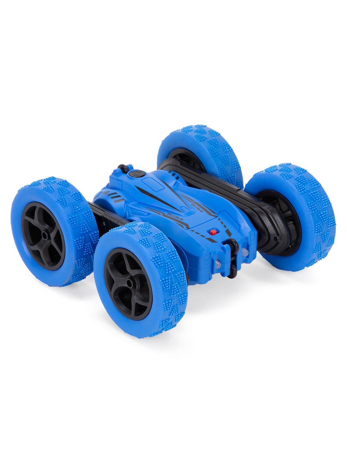 SH40201B 16 Cm Dört Tekerlekten Çekişli 360 Dönebilen 2.4 Ghz Kumandalı Araba - Mavi