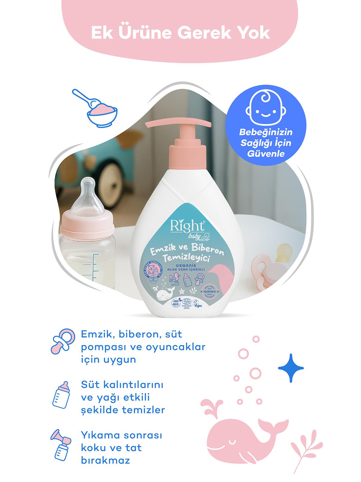 Right Baby Emzik ve Biberon Temizleyici 600 ml