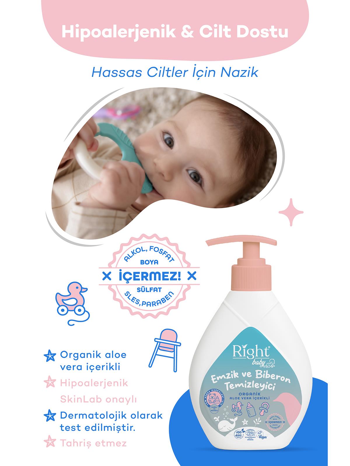 Right Baby Emzik ve Biberon Temizleyici 600 ml