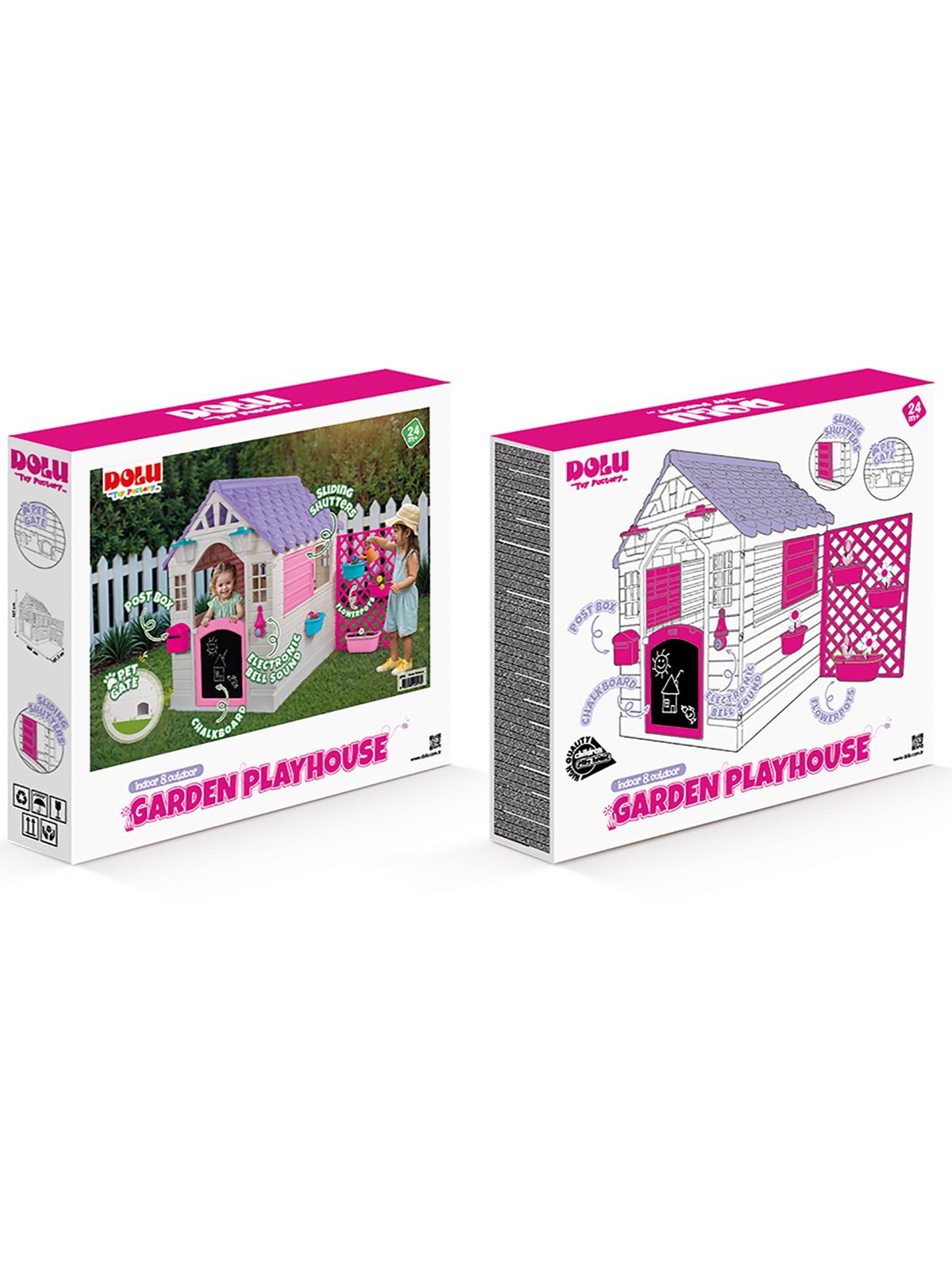 Dolu Oyuncak Oyuncak Aksesuarlı Oyun Evi - Pembe